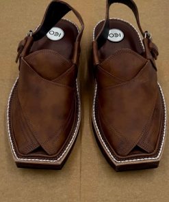 Preimium Leather Shaded Brown Peshawari Kaptaan Chappal Kap-2502Sb 19 Kap2502G Imanistudio.com