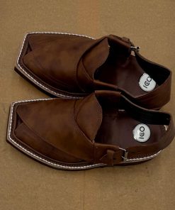 Preimium Leather Shaded Brown Peshawari Kaptaan Chappal Kap-2502Sb 17 Kap2502L Imanistudio.com