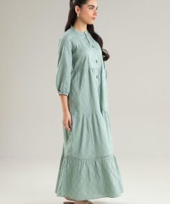 1Pc Aqua Breeze Dobby Viscose Dress Mb-Cs2538Ab 7 Mb Cs2538Aquab Imanistudio.com