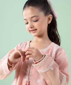 Mariab Kids Peachy Pink Embroidered Dobby Lawn Suit Mbkd-Ef2501Pp 10 Mkd Ea2501Pinkb Imanistudio.com