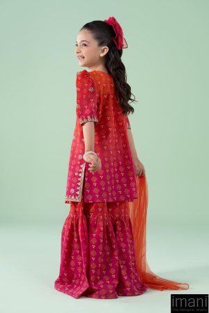 Mariab Kids Fuchsia Pink Embroidered Lawn Suit Mbkd-Ef2518Fp 12 Mkd Ea2518Pinka Imanistudio.com
