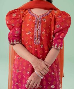 Mariab Kids Fuchsia Pink Embroidered Lawn Suit Mbkd-Ef2518Fp 10 Mkd Ea2518Pinkc Imanistudio.com