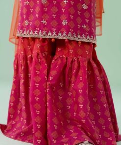 Mariab Kids Fuchsia Pink Embroidered Lawn Suit Mbkd-Ef2518Fp 11 Mkd Ea2518Pinkd Imanistudio.com
