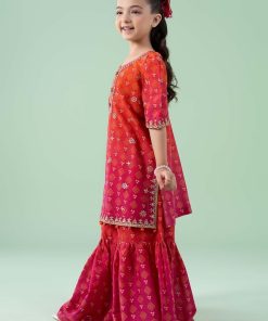 Mariab Kids Fuchsia Pink Embroidered Lawn Suit Mbkd-Ef2518Fp 8 Mkd Ea2518Pinkf Imanistudio.com