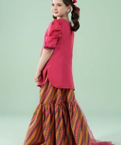 Mariab Kids Fuchsia Pink Embroidered Cotton Lawn Suit Mbkd-Ef2520Fp 14 Mkd Ea2520Pinka Imanistudio.com