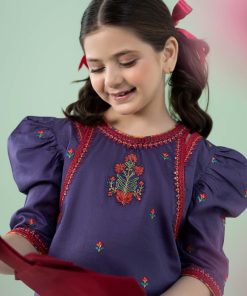 Mariab Kids Purple Embroidered Cotton Lawn Suit Mbkd-Ef2520Pl 10 Mkd Ea2520Purpleb Imanistudio.com