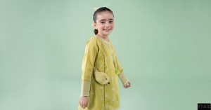 Mariab Kids Lime Green Embroidered Dobby Lawn Suit Mbkd-Ef2541Lg 11 Mkd Ea2541Green Imanistudio.com