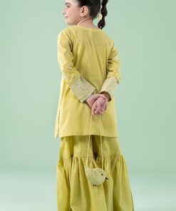 Mariab Kids Lime Green Embroidered Dobby Lawn Suit Mbkd-Ef2541Lg 16 Mkd Ea2541Greena Imanistudio.com