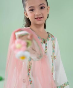 Mariab Kids White Embroidered Dobby Lawn Suit Mbkd-Ea2542Wd 13 Mkd Ea2542Whited Imanistudio.com