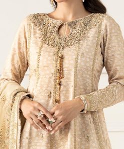 Luxury Formal Beige Embroidered Raw Silk Suit Mbsf-Ef2532Bg 12 Sf Ef2532Offwhitec Imanistudio.com