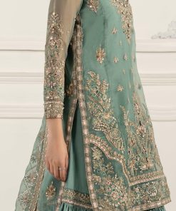 Luxury Formal Ice Blue Embroidered Organza Suit Mbsf-Ef2553Ib 12 Sf Ef2553 See Greenf Imanistudio.com