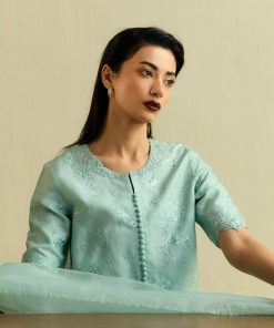 3 Pcs Zara Shahjahan Aqua Breeze Premium Raw Silk Suit Zszr-F0103Ab 7 Zr25F0103B Imanistudio.com