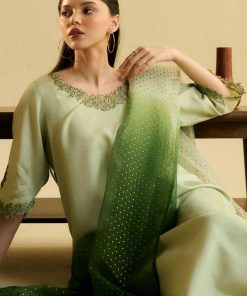 3 Pcs Zara Shahjahan Pistachio Green Premium Raw Silk Suit Zszr-F0104Pg 7 Zr25F0104B Imanistudio.com