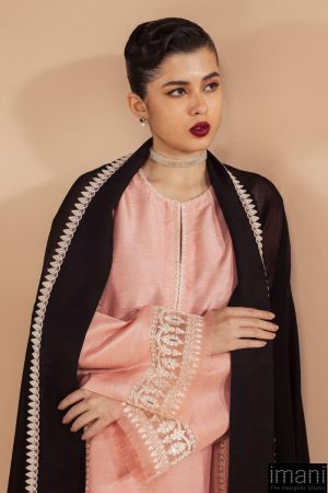 3Pcs Zara Shahjahan Chai Pink Medium Raw Silk Suit Zszr-F0226Cp 7 Zr25F0226A Imanistudio.com
