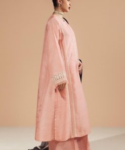 3Pcs Zara Shahjahan Chai Pink Medium Raw Silk Suit Zszr-F0226Cp 6 Zr25F0226B Imanistudio.com