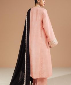 3Pcs Zara Shahjahan Chai Pink Medium Raw Silk Suit Zszr-F0226Cp 8 Zr25F0226C Imanistudio.com