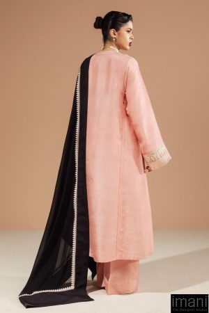 3Pcs Zara Shahjahan Chai Pink Medium Raw Silk Suit Zszr-F0226Cp 8 Zr25F0226C Imanistudio.com