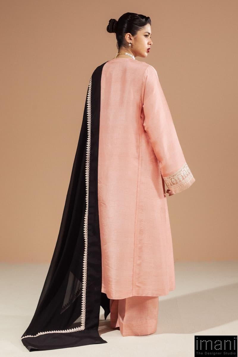 3Pcs Zara Shahjahan Chai Pink Medium Raw Silk Suit Zszr-F0226Cp 4 3Pcs Zara Shahjahan Chai Pink Medium Raw Silk Suit Zszr-F0226Cp - Image 4