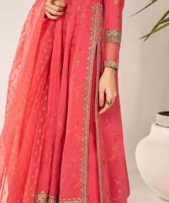 3 Pcs Luxury Pret Carrot Pink Embroidered Jacquard Broshia Suit Mbdw-Ef24120Cp 12 Dw Ef24120Pinkc Imanistudio.com