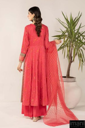 3 Pcs Luxury Pret Carrot Pink Embroidered Jacquard Broshia Suit Mbdw-Ef24120Cp 14 Dw Ef24120Pinkf Imanistudio.com