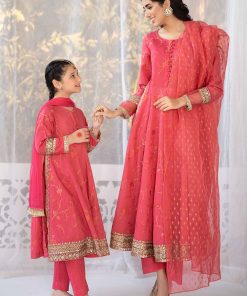 3 Pcs Luxury Pret Carrot Pink Embroidered Jacquard Broshia Suit Mbdw-Ef24120Cp 16 Dw Ef24120Pinkh Imanistudio.com