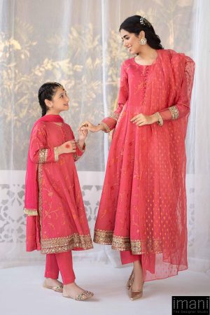 3 Pcs Luxury Pret Carrot Pink Embroidered Jacquard Broshia Suit Mbdw-Ef24120Cp 16 Dw Ef24120Pinkh Imanistudio.com