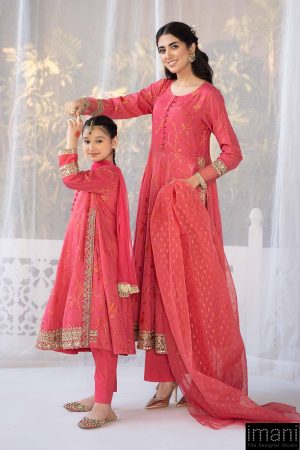 3 Pcs Luxury Pret Carrot Pink Embroidered Jacquard Broshia Suit Mbdw-Ef24120Cp 15 Dw Ef24120Pinkj Imanistudio.com
