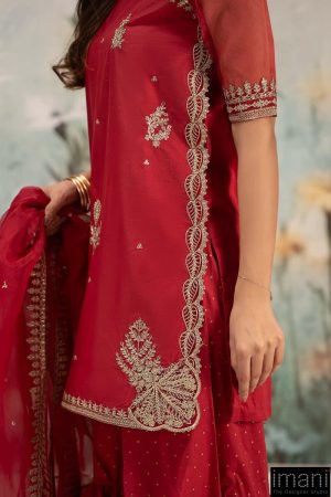 3 Pcs Luxury Pret Red Embroidered Lawn Suit Mbdw-Ef24102Rd 9 Dw Ef25102Rede Imanistudio.com