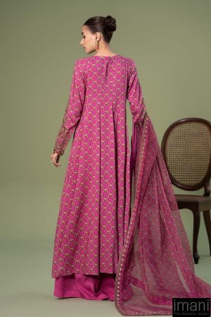 3 Pcs Luxury Pret Pink Printed &Amp; Embroidered Linen Suit Mbdw-W24128Pk 10 Dw W24128Pinka Imanistudio.com