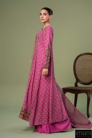 3 Pcs Luxury Pret Pink Printed &Amp; Embroidered Linen Suit Mbdw-W24128Pk 7 Dw W24128Pinke Imanistudio.com