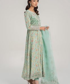 3 Pcs Luxury Pret Light Ferozi Embroidered Linen Suit Mbdw-W24152Lf 10 Dw W24152Ferozie Imanistudio.com