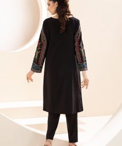 3 Pcs Luxury Pret Black Embroidered Light Khaddar Suit Mbdw-W24157Bk 8 Dw W24157Blacka Imanistudio.com