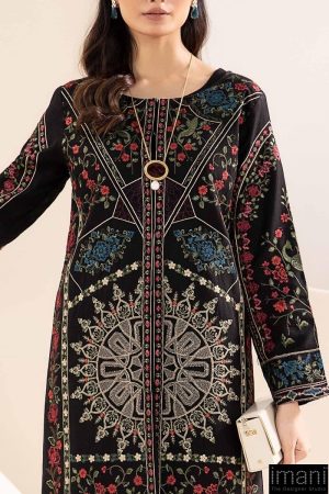 3 Pcs Luxury Pret Black Embroidered Light Khaddar Suit Mbdw-W24157Bk 6 Dw W24157Blackc Imanistudio.com