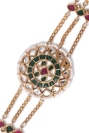 Classic Kundan Multi Colour Bracelet Fashion Jewellery IMJBR-EF2501CK