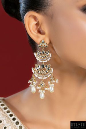 Gold/Pearl Earrings Fashion Jewellery Imjer-W089Gp 6 Jer 089 Goldb Imanistudio.com