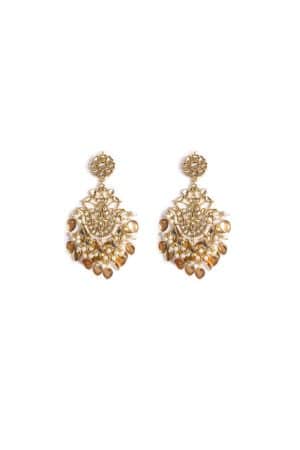 Golden Earrings Fashion Jewellery IMJER-W2326GN