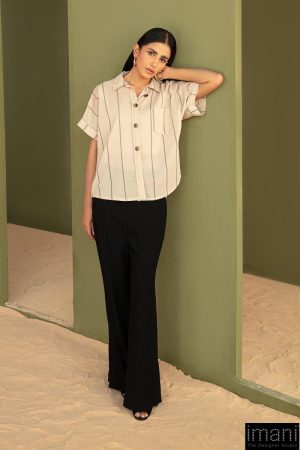 Casual Wear Ecru Yarn Dyed Shirt Mb-Ea23-62Eu 6 Mb Ea2362Ecru Imanistudio.com