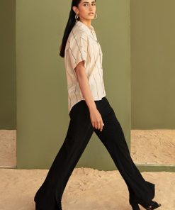 Casual Wear Ecru Yarn Dyed Shirt Mb-Ea23-62Eu 8 Mb Ea2362Ecrub Imanistudio.com