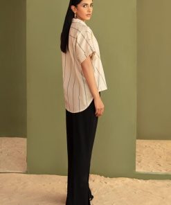 Casual Wear Ecru Yarn Dyed Shirt Mb-Ea23-62Eu 7 Mb Ea2362Ecruc Imanistudio.com