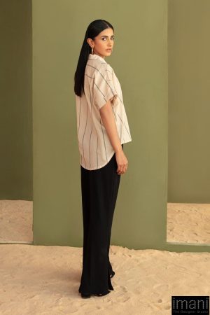 Casual Wear Ecru Yarn Dyed Shirt Mb-Ea23-62Eu 7 Mb Ea2362Ecruc Imanistudio.com