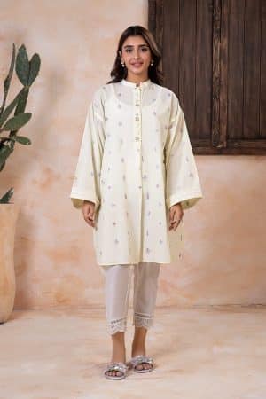 1 Pcs Lemon Embroidered Lawn Shirt MB-EA2419LM