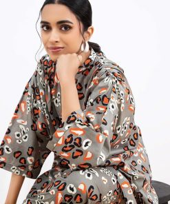 2 Pcs Grey Printed Arabic Lawn Co-Ord Set Mb-Ef24180Gp 13 Mb Ef 24180Greyg Imanistudio.com