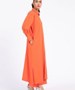 Casual Wear Orange Light Khaddar Co-Ord Set Mb-W23-172Or 6 Mb W23172Orangb Imanistudio.com