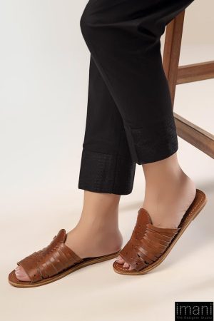 Black Cambric Trousers Mb-Ws2407Bk 4 Mb Ws2407Black Imanistudio.com
