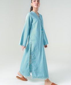 1 Pcs Sky Blue Check Yarn Dyed Shirt Mb-Ws24104Sb 8 Mb Ws24104Skyblueb Imanistudio.com