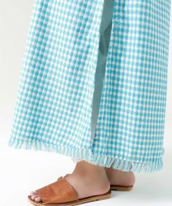 1 Pcs Sky Blue Check Yarn Dyed Shirt Mb-Ws24104Sb 12 Mb Ws24104Skybluee Imanistudio.com