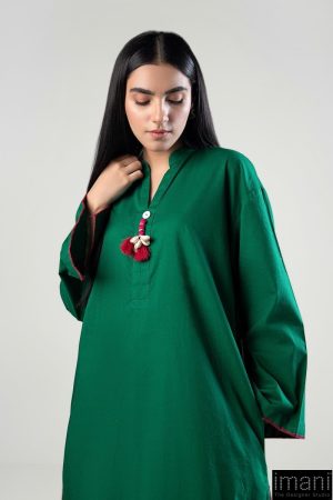 1 Pcs Green Yarn Dyed Shirt Mb-Ws2415Gy 13 Mb Ws2415Greene Imanistudio.com