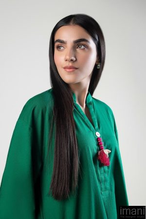 1 Pcs Green Yarn Dyed Shirt Mb-Ws2415Gy 12 Mb Ws2415Greenf Imanistudio.com