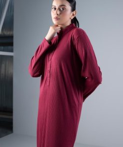 2 Pcs Maroon Ribbed Co-Ord Set Mb-Ws2437Mn 11 Mb Ws2437Maroonc Imanistudio.com
