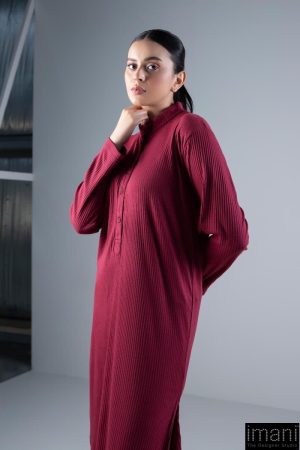2 Pcs Maroon Ribbed Co-Ord Set Mb-Ws2437Mn 11 Mb Ws2437Maroonc Imanistudio.com